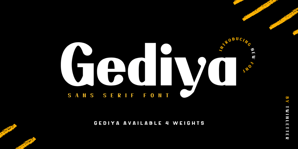 Gediya font