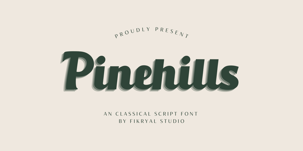 Pinehills font
