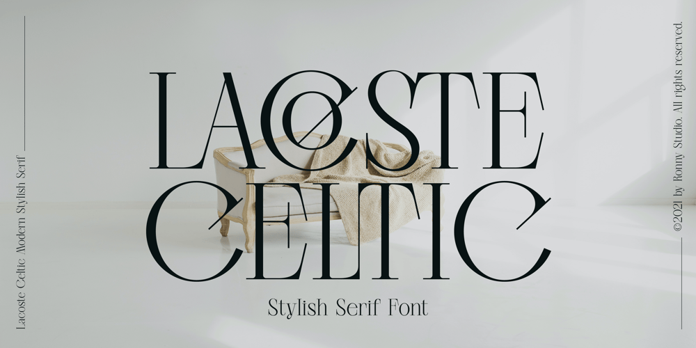 Lacoste Celtic font