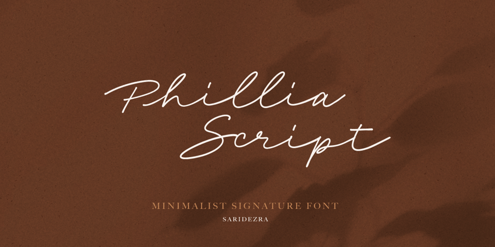 Phillia font