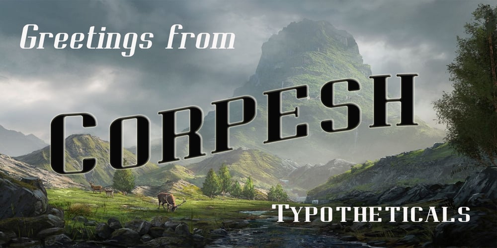 Corpesh font