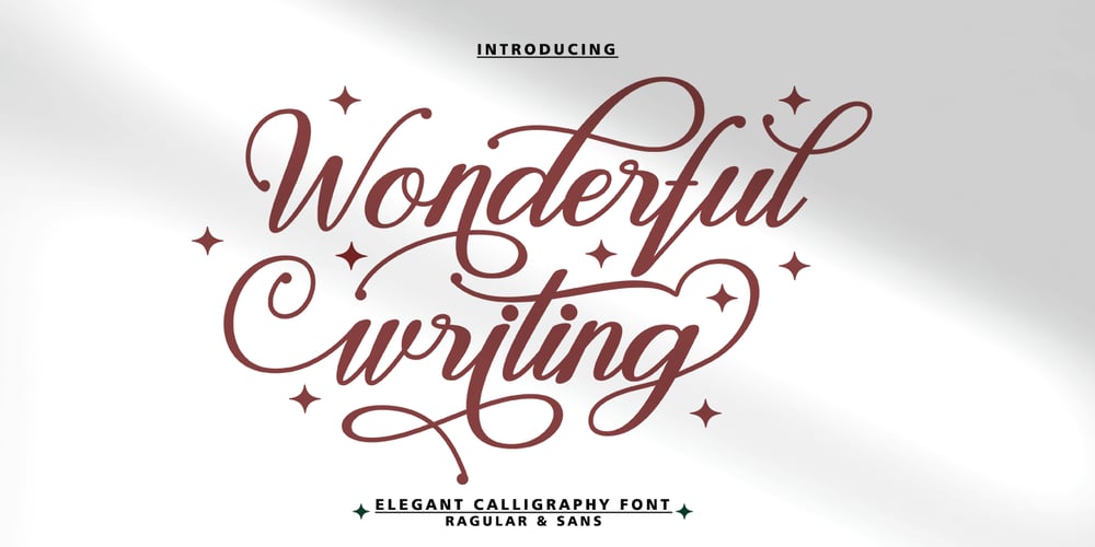 Wonderful Writing font