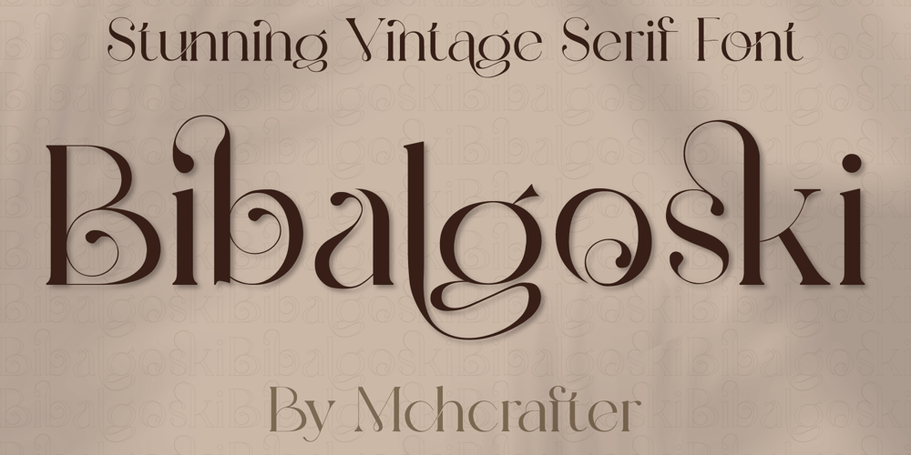 Bibalgoski font