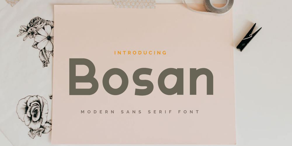 Bosan font