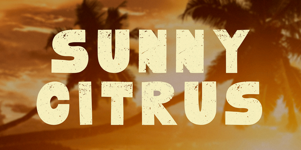 Sunny Citrus font