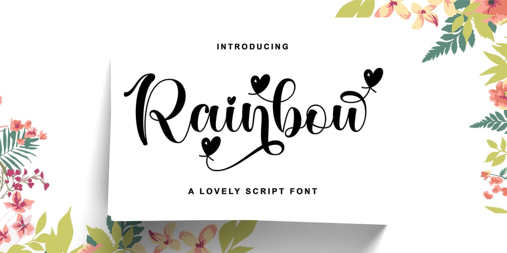 Rainbow font