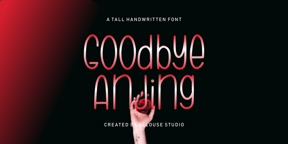 Goodbye Anjing font