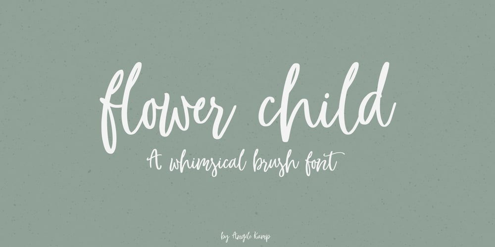 Flower Child font