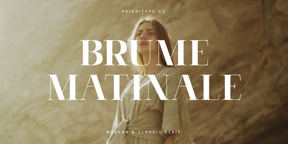 Brume Matinale font