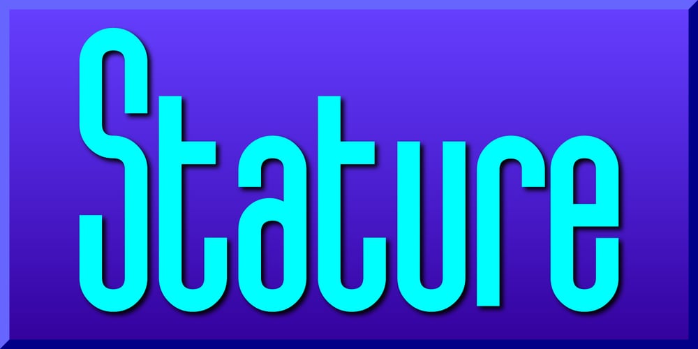 Stature font