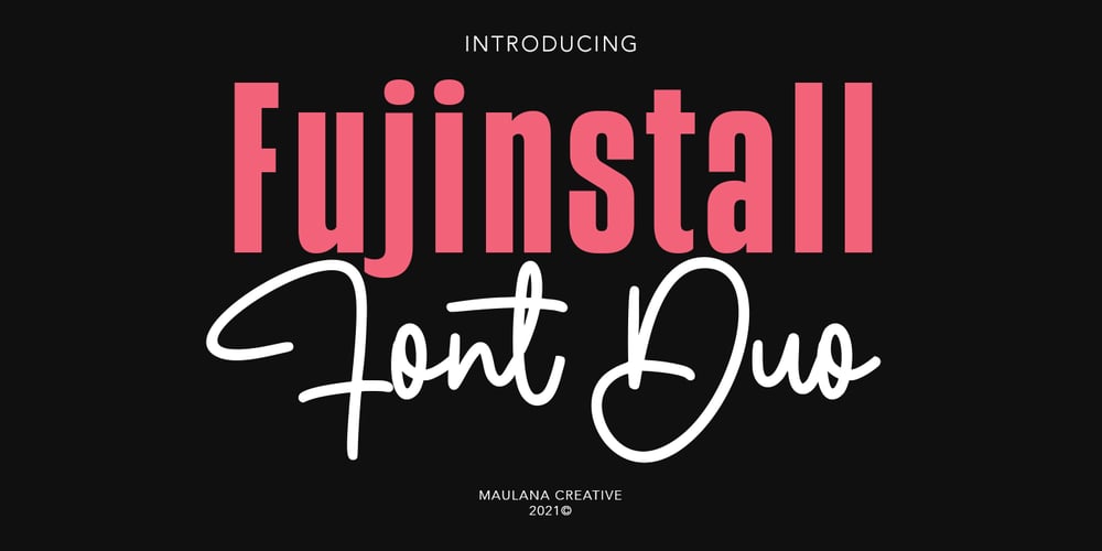 Fujinstall font