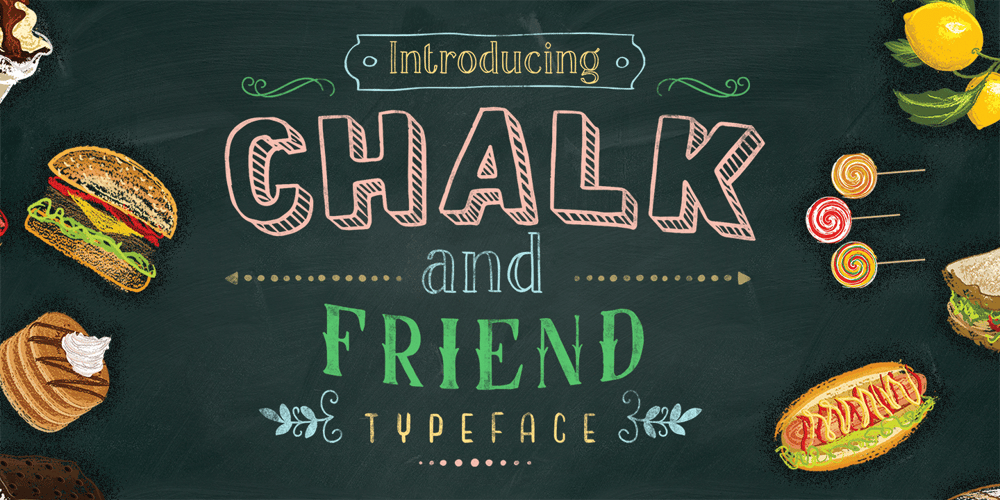Chalk and Friend font