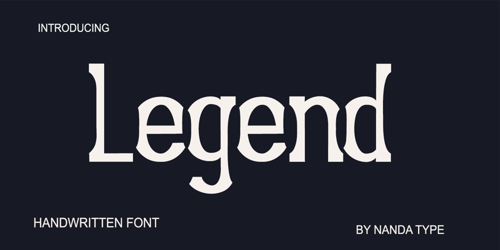 Legend font