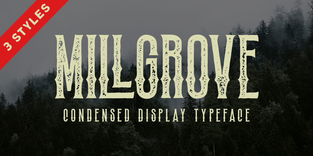 Millgrove font