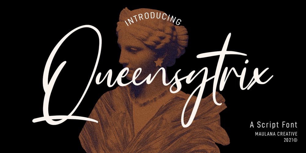 Queensytrix font