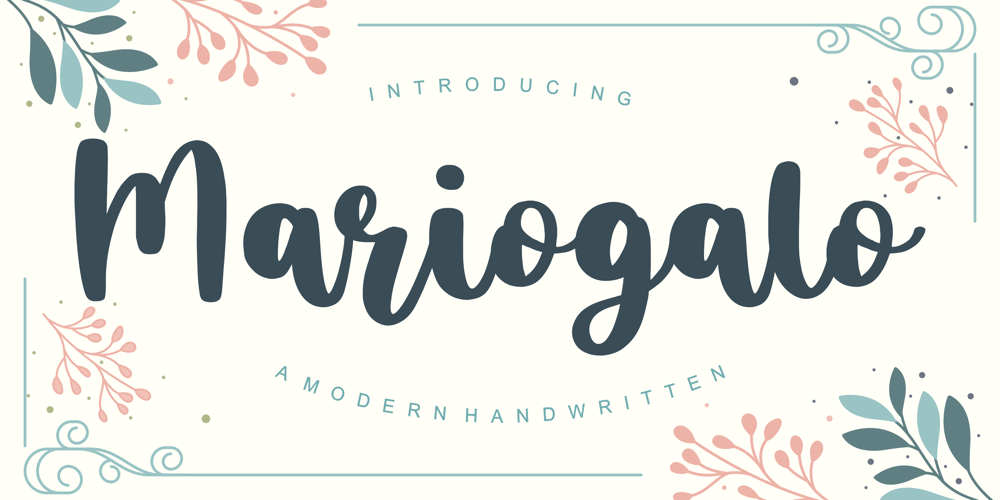 Mariogalo font