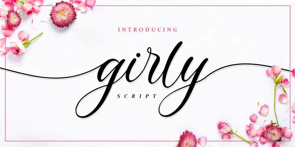 Girly font