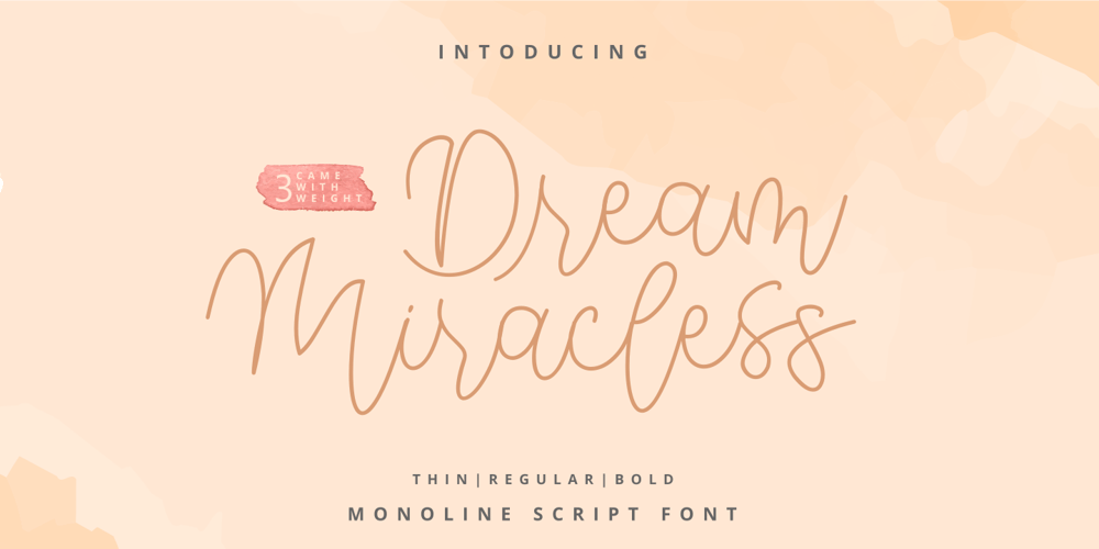 Dream Miracless font