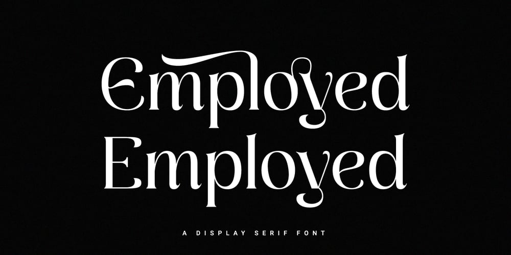 Employed font
