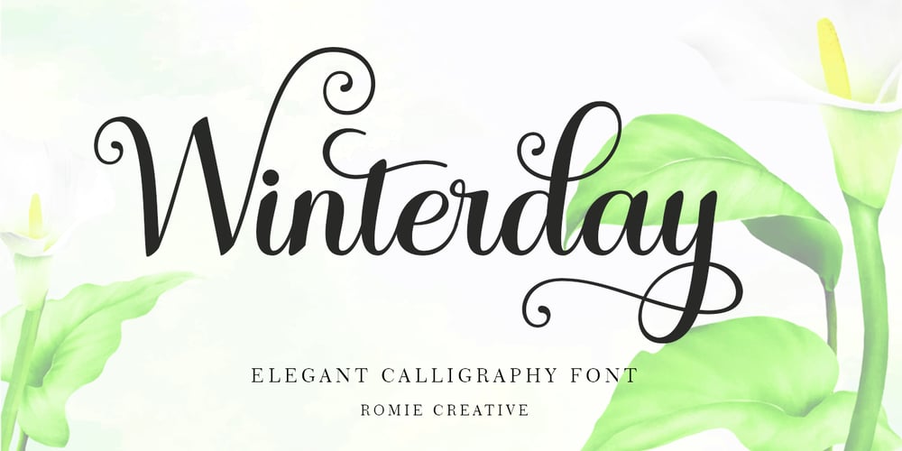Winterday font