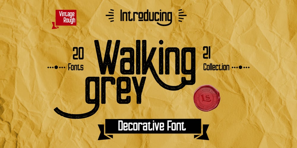 Walking Grey font