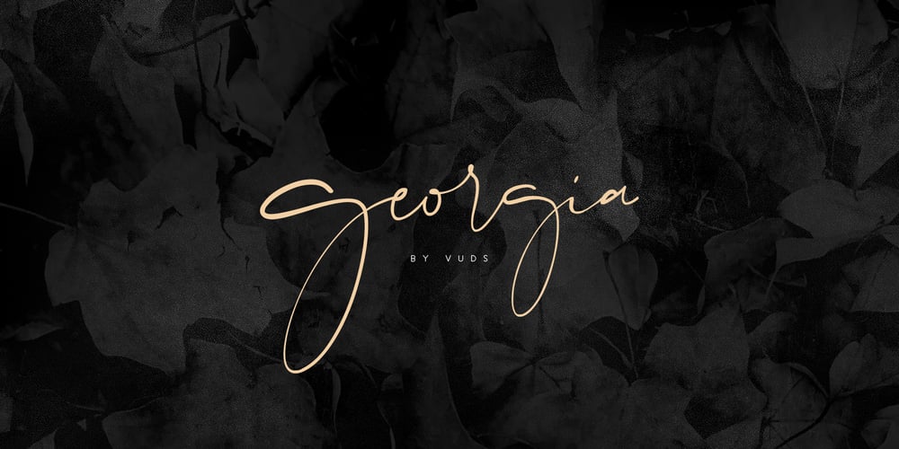 Georgia Script font