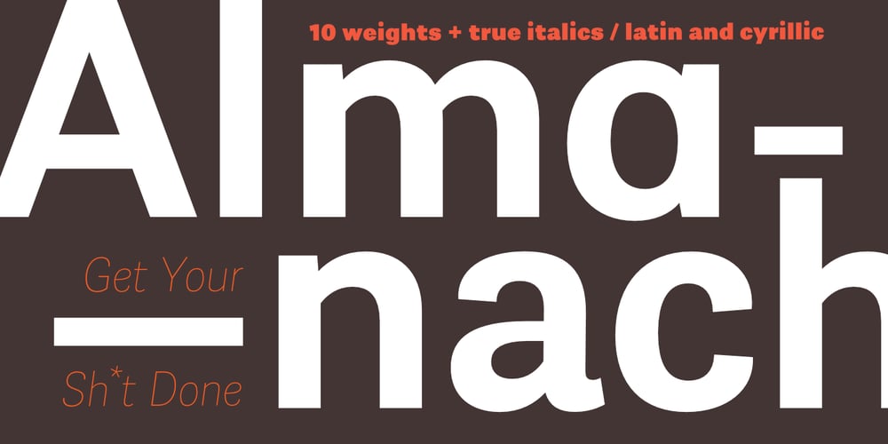 Almanach font