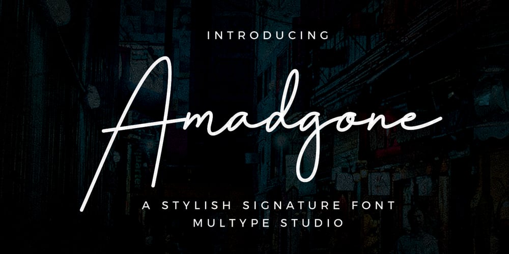 Amadgone font