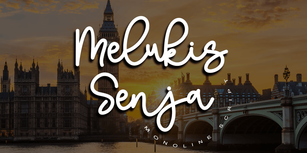 Melukis Senja font