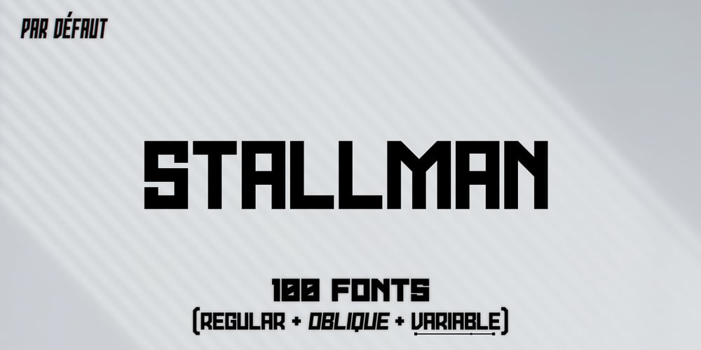 Stallman font