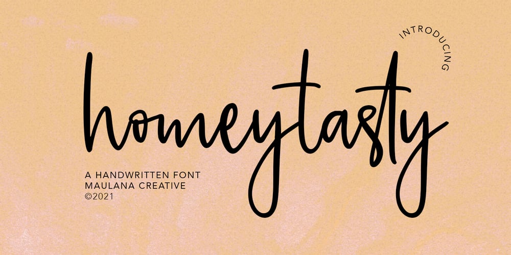 Homeytasty font