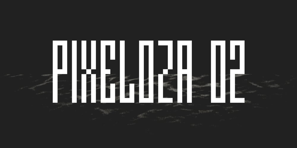 Pixeloza 02 font
