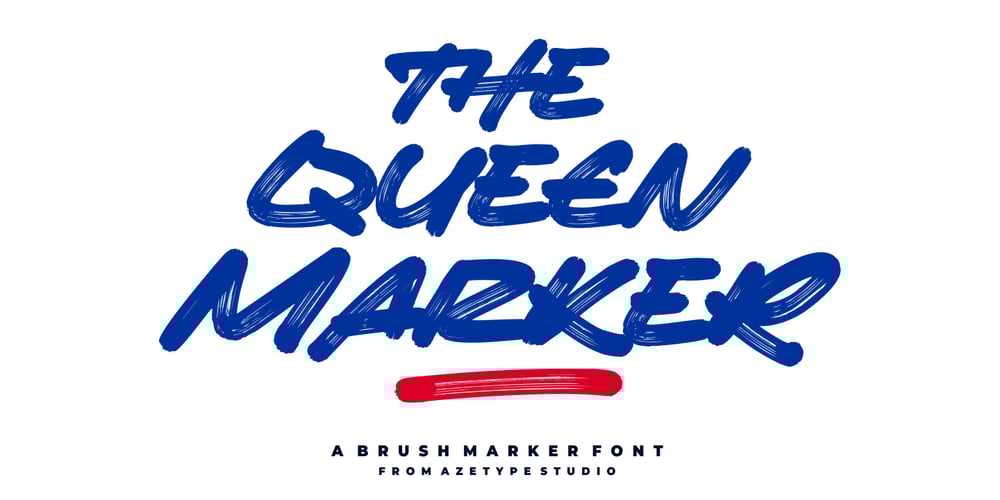 The Queen Marker font