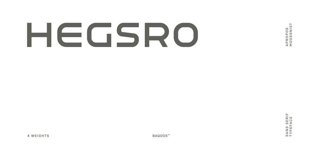 Hegsro font