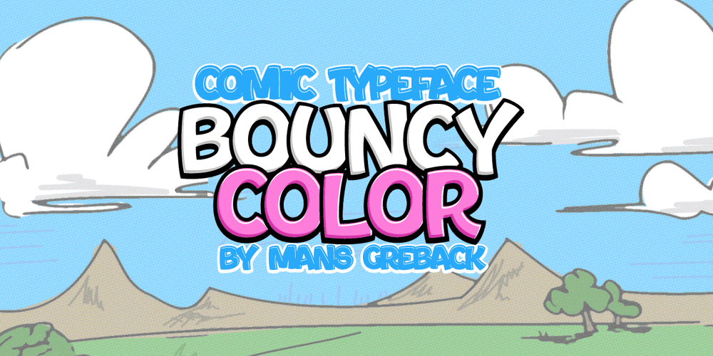 Bouncy Color font