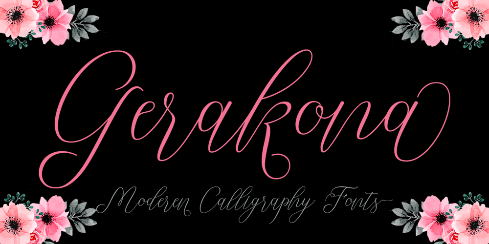 Gerakona font