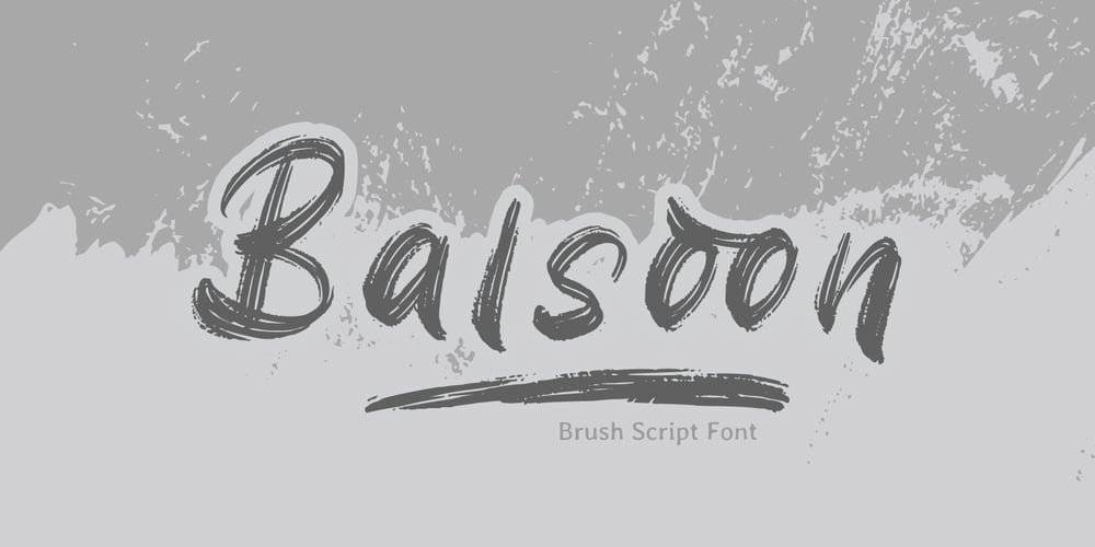 Balsoon font