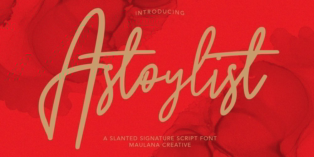 Astoylist font