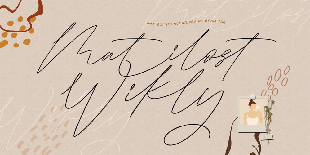 Matilost Wikly font
