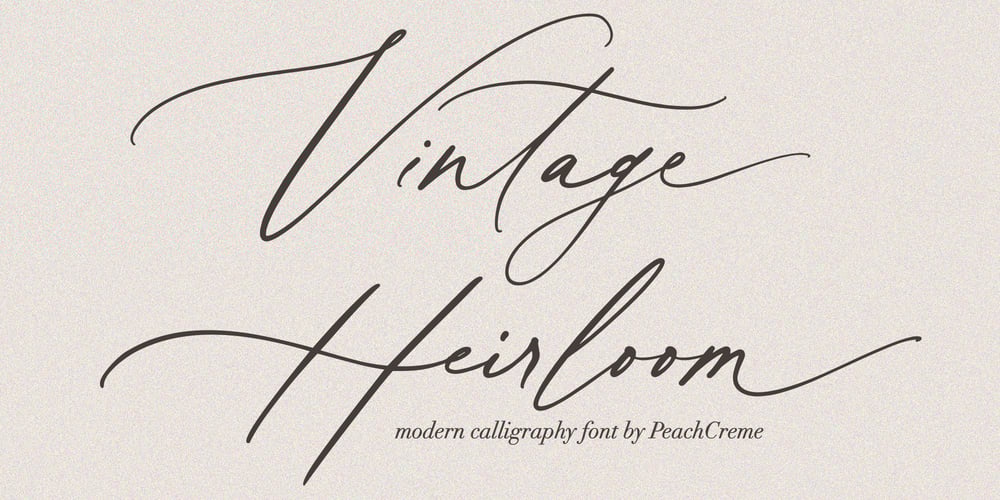Vintage Heirloom font