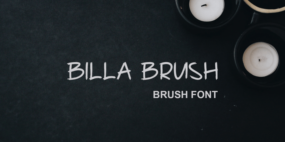 Billa Brush font