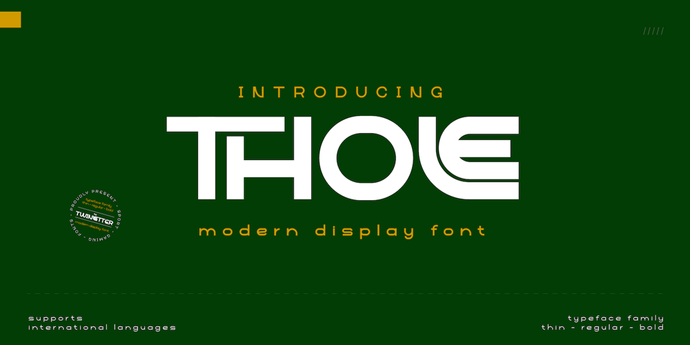 Thole font