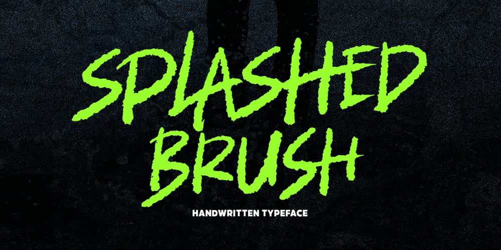 Splashed font