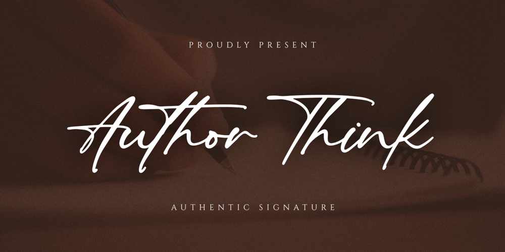 Author Think font