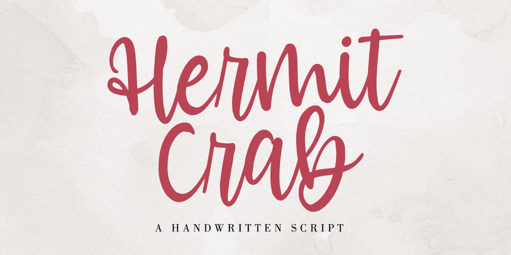 Hermit Crab font
