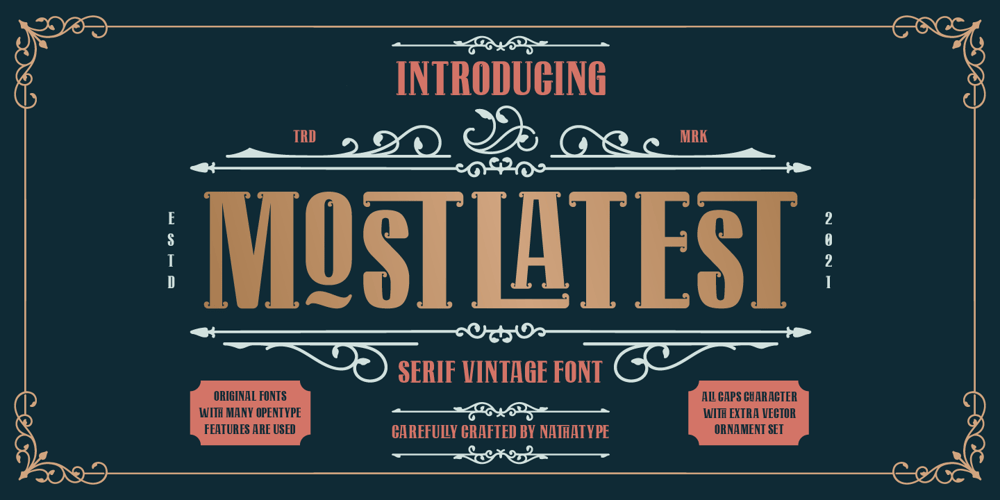 Mostlatest font
