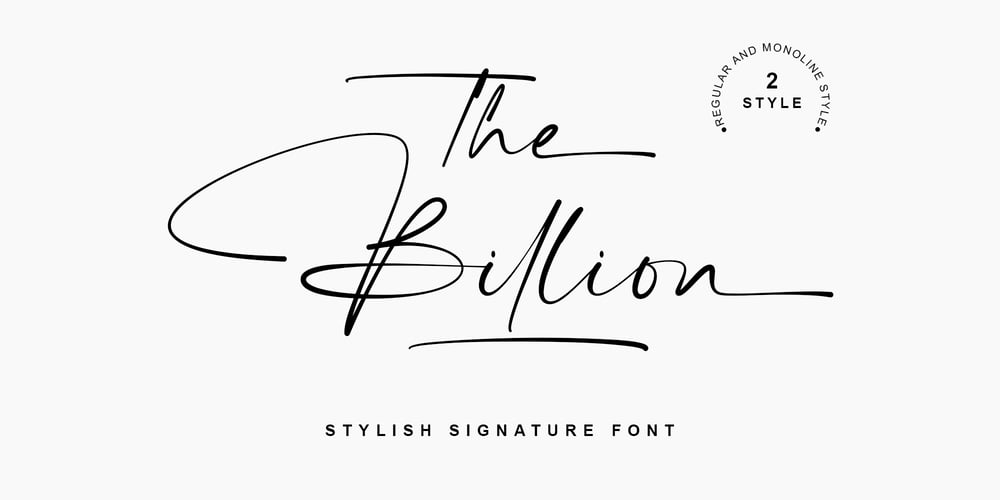 The Billion font