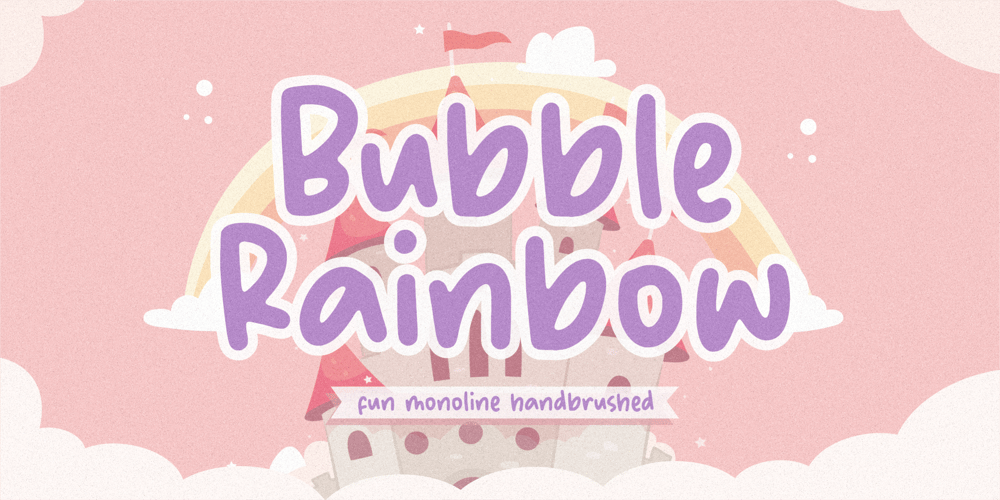 Bubble Rainbow font