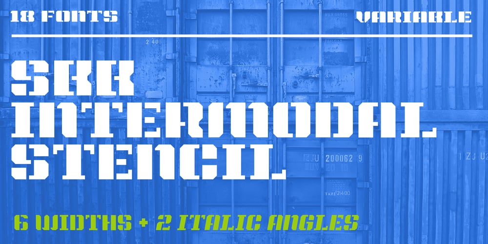 SbB Intermodal Stencil font