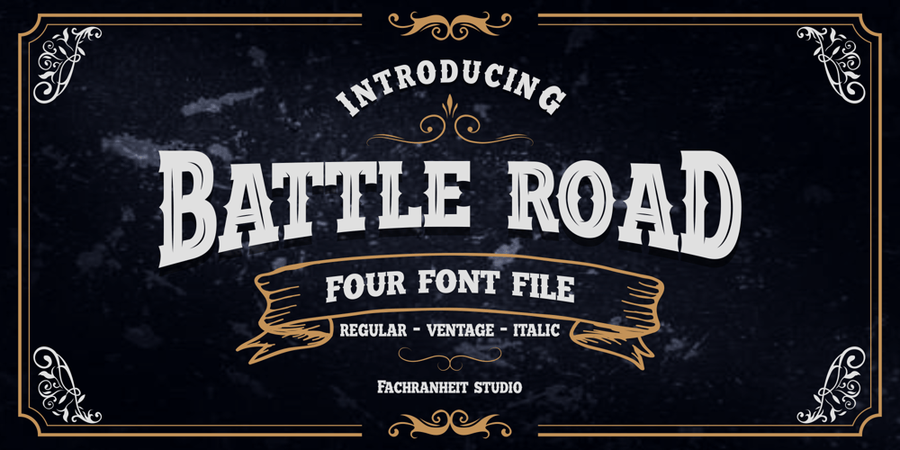 Battle Road font